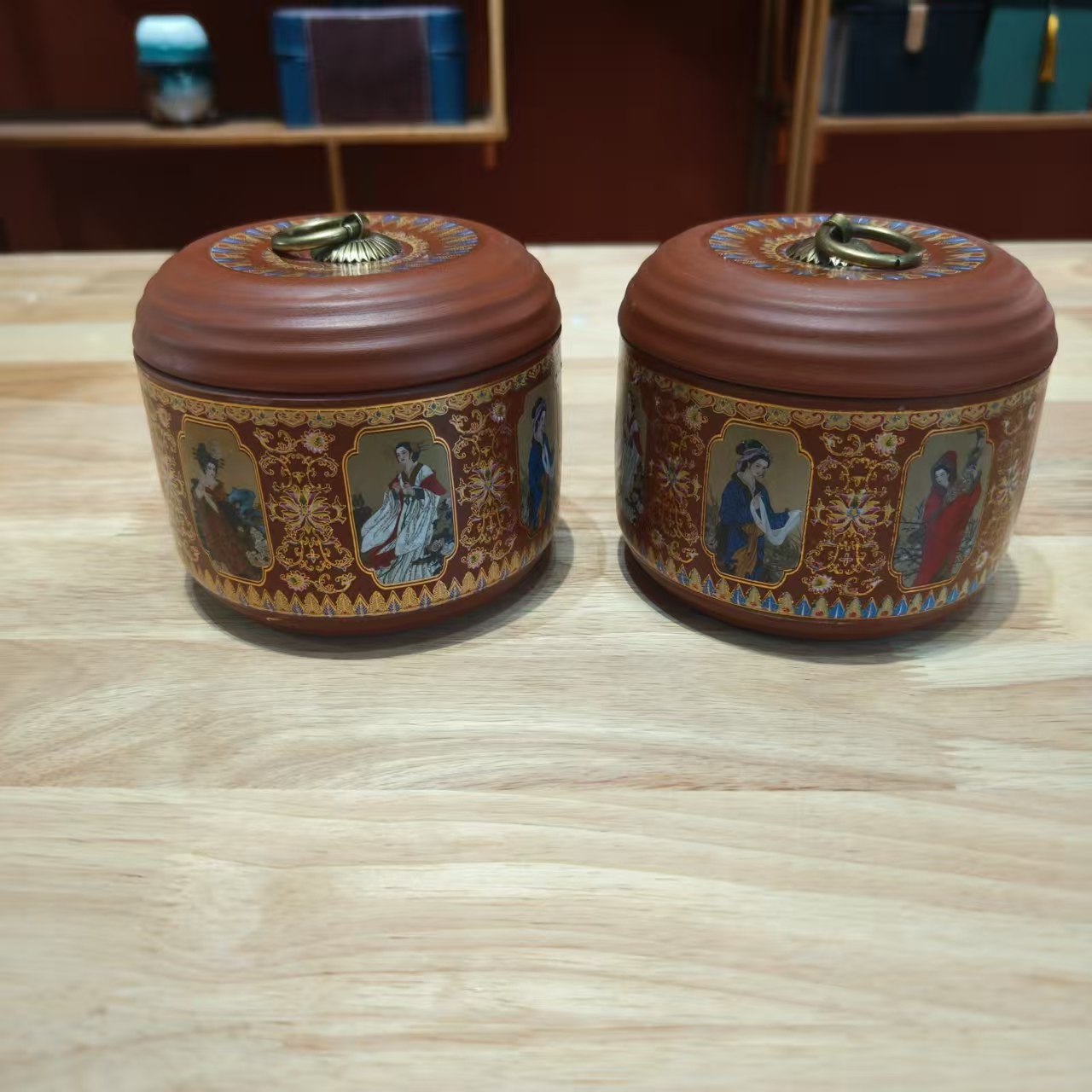 紫砂茶叶罐两个装ZSCYG0001A*2