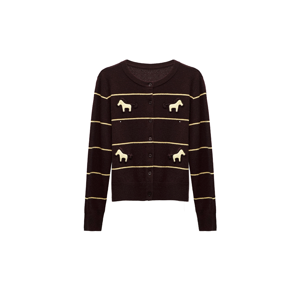 针织针织衫毛针织衫毛衫狗法式通勤针织开衫时尚秋季ZW-9