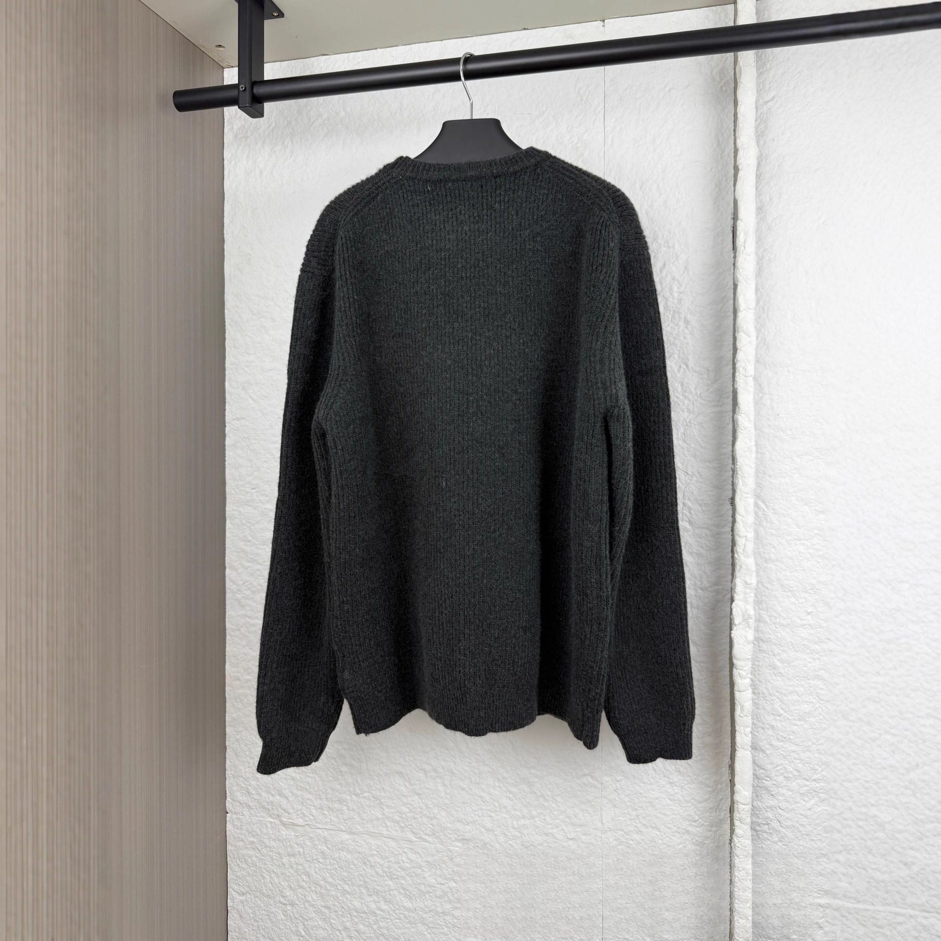 高版本G家25早秋新款字母logo提花针织毛衣简约宽松百搭男女同款