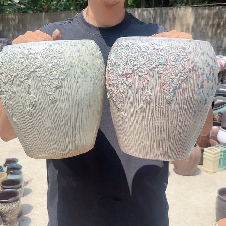 收口玫瑰球两个口径18高度23