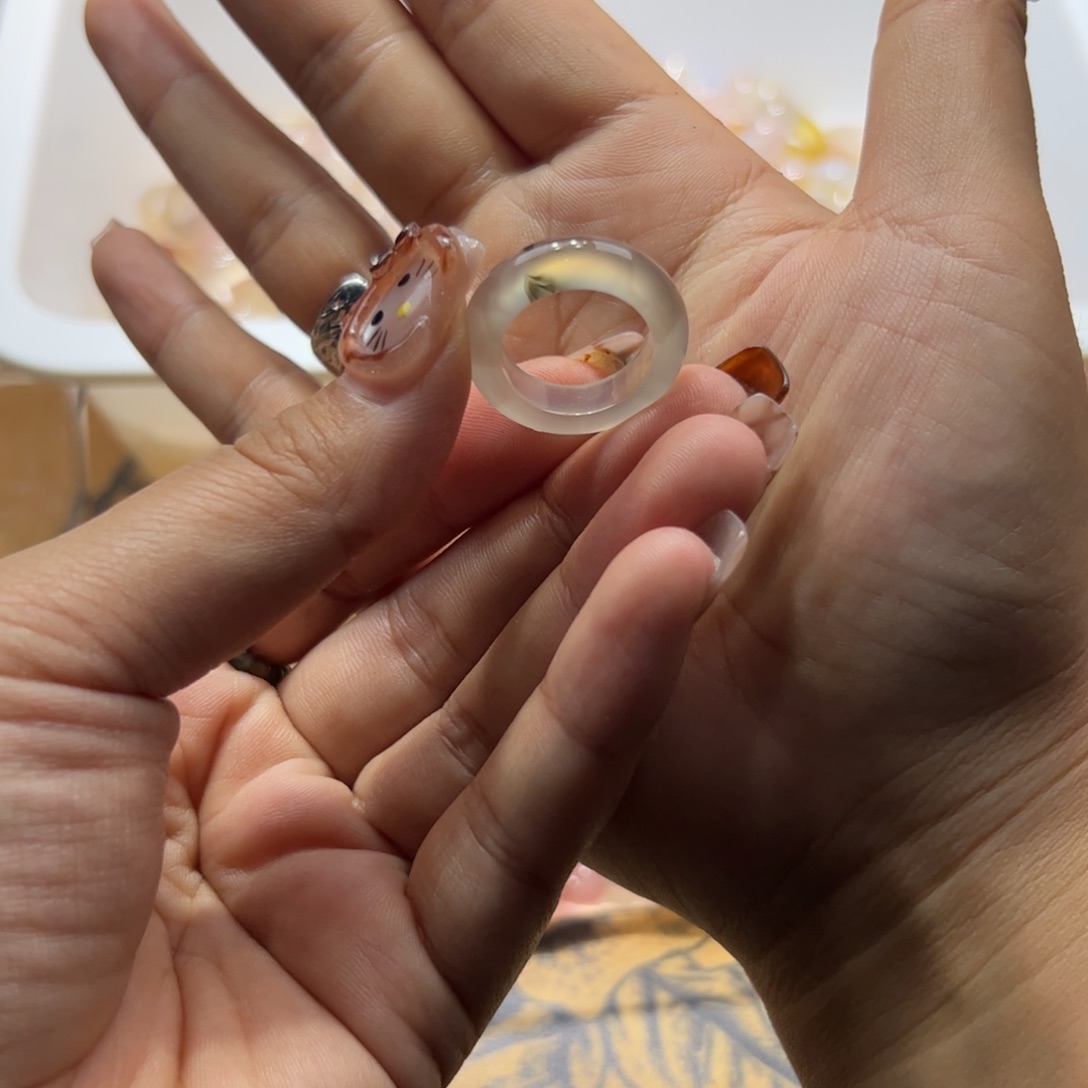 未镶嵌戒指玛瑙/玉髓港11无鉴赏