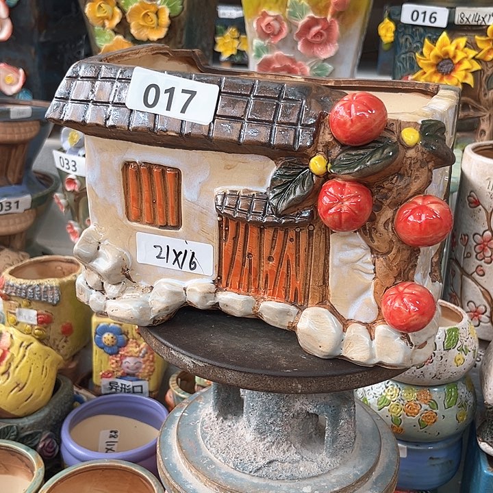 紫砂花盆粗陶材质多肉花盆