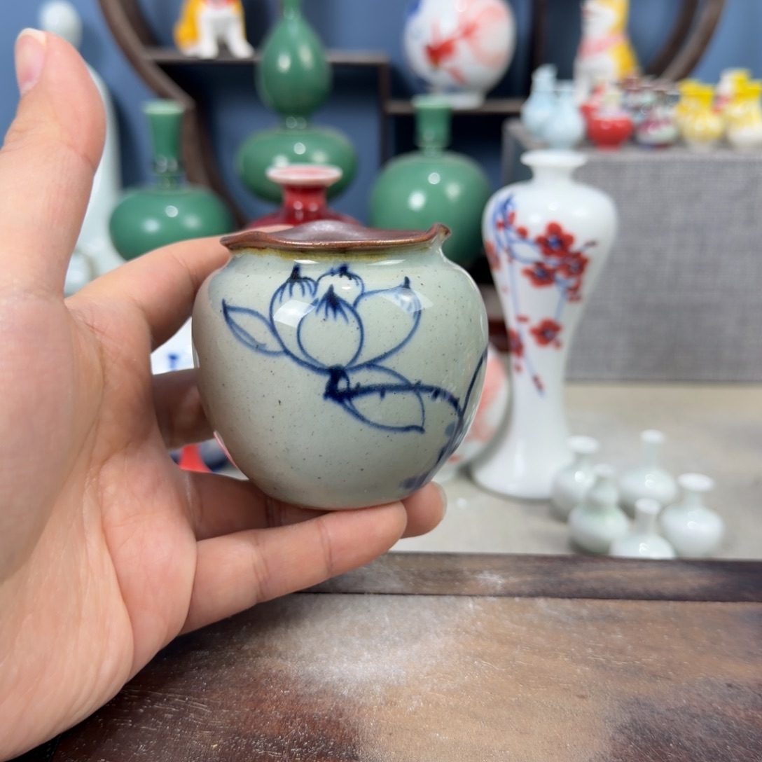 陶瓷手工小花器摆件