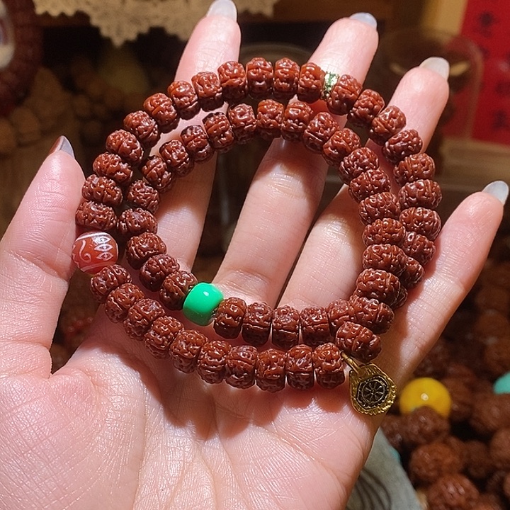 吊坠金刚菩提105玉华藏切双圈新款一物