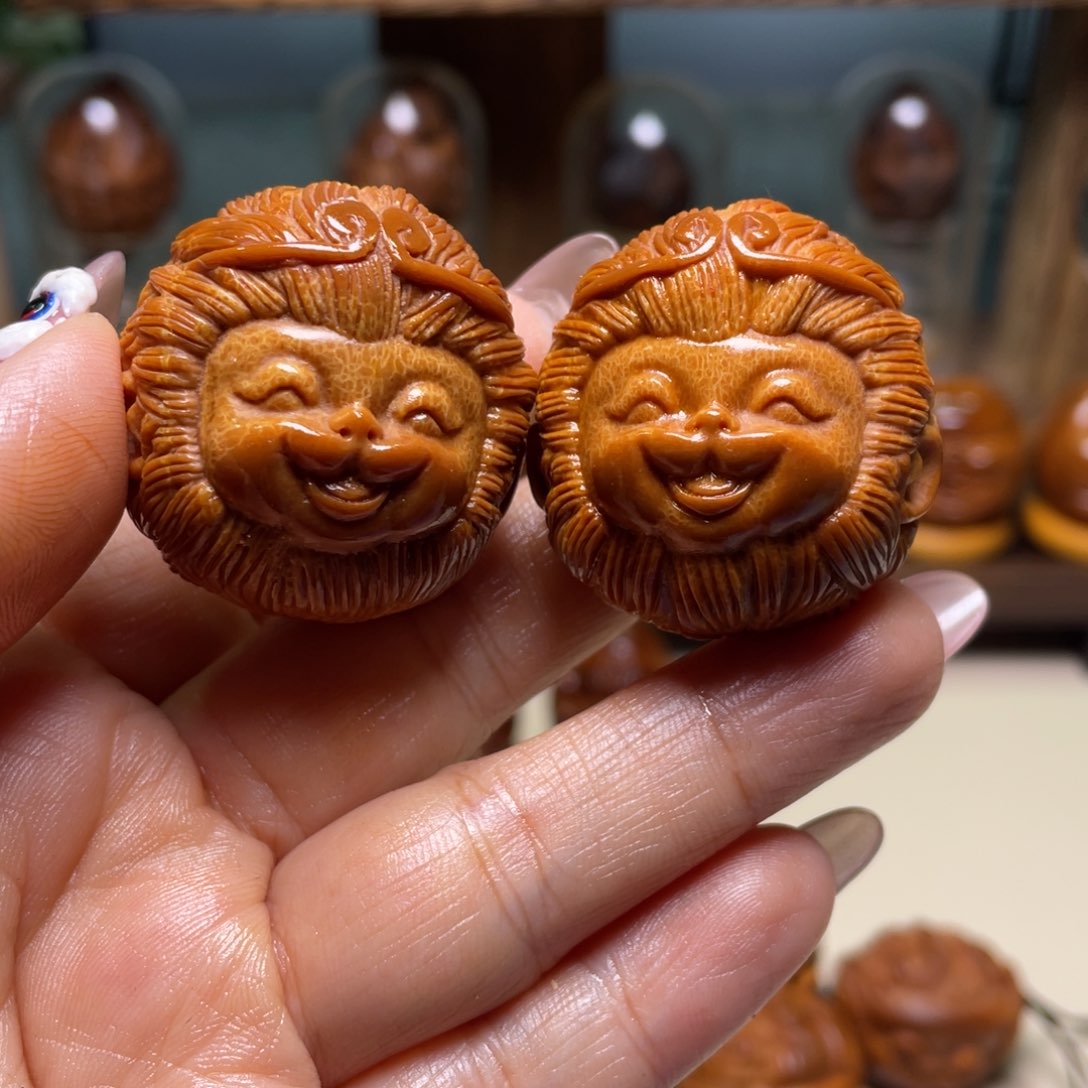 佛螺菩提吊坠@*凡孙小圣一对