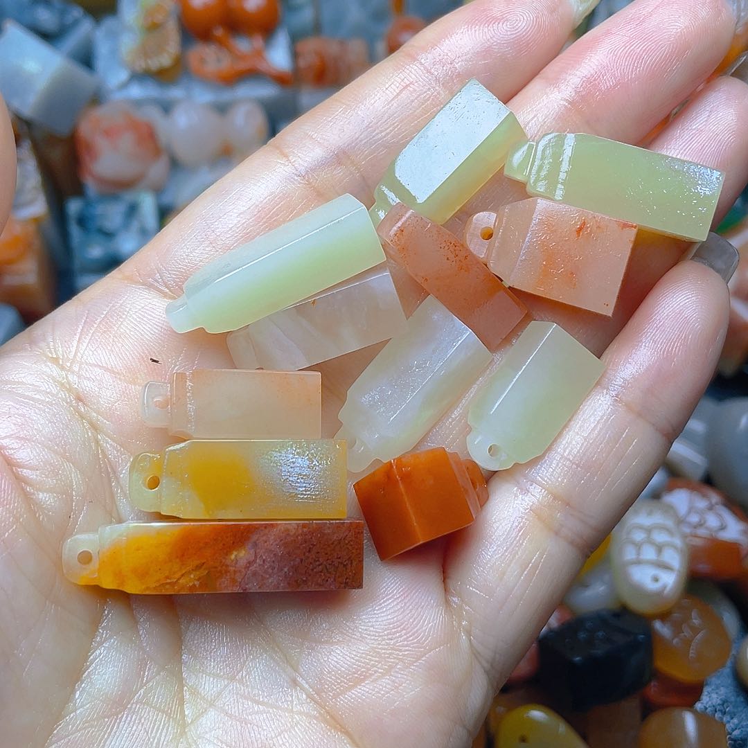 青田石印石啊***?如意一一把