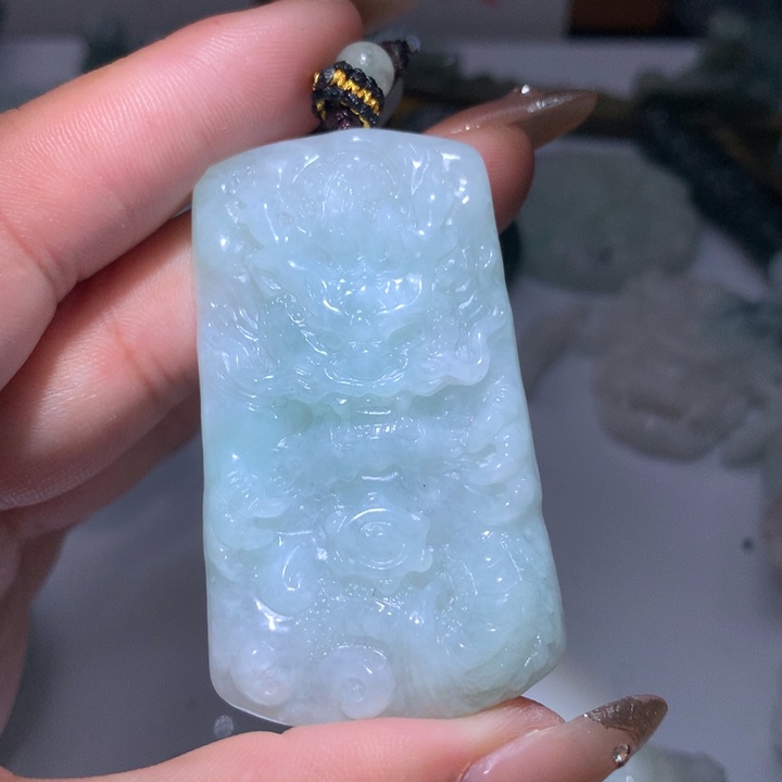 翡翠未镶嵌颈饰保真天然A货翡翠