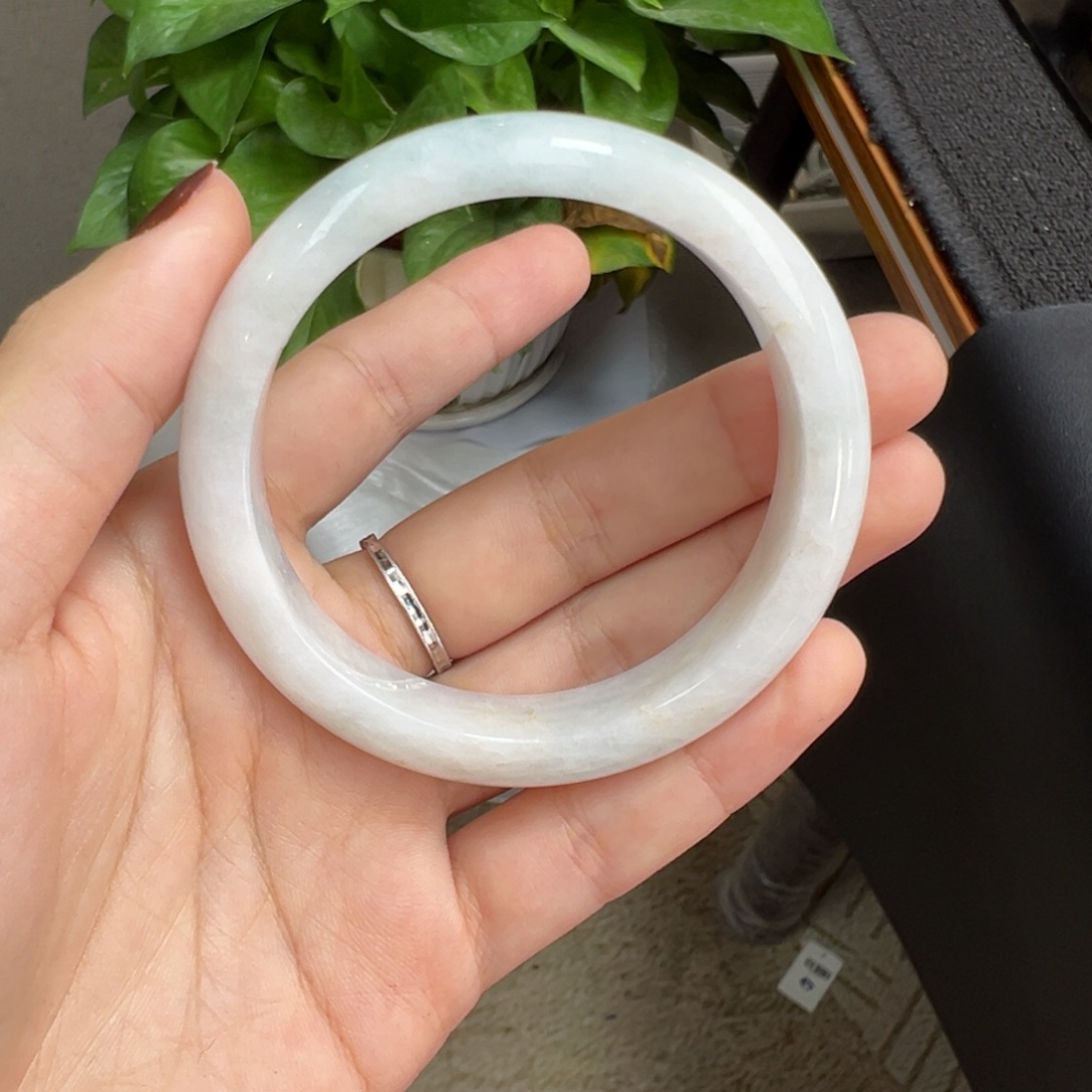 翡翠未镶嵌手镯7号55.8正