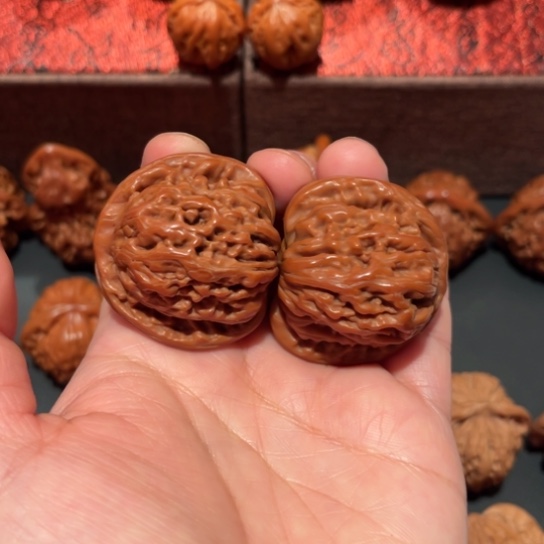 文玩核桃吊坠四座楼