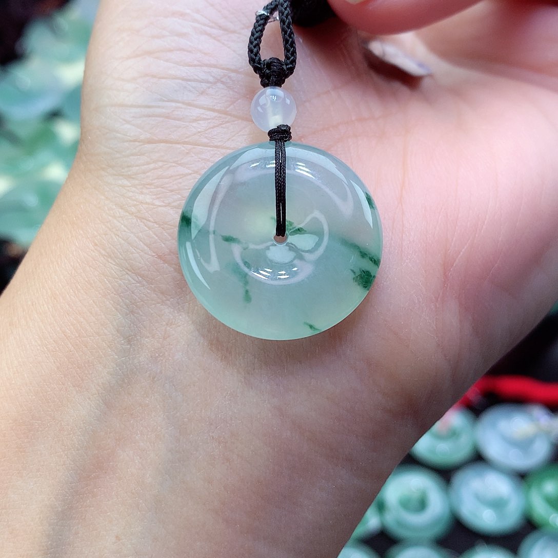 翡翠颈饰未镶嵌35尺寸23-5.7