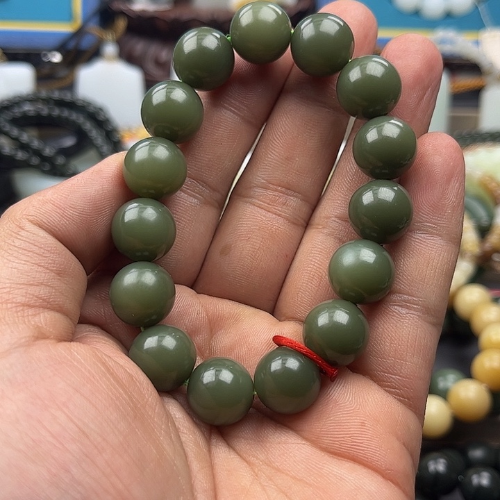 和田玉手串未镶嵌盛*园