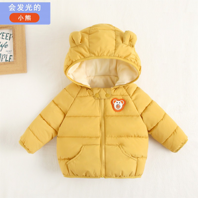 儿童冬装外套加绒加厚幼儿儿童棉服男女童加厚宝宝棉袄外套
