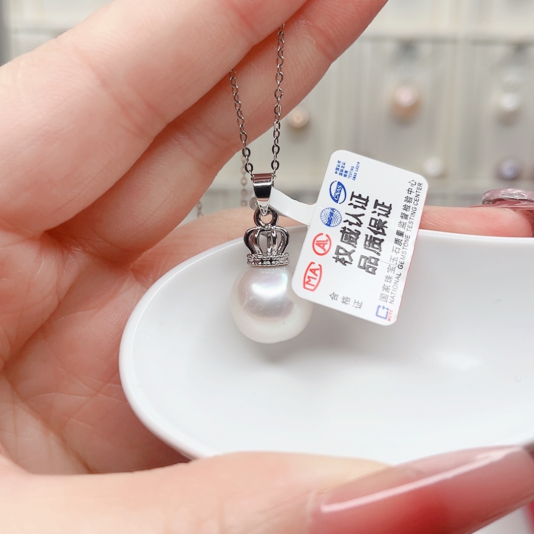 淡水珍珠吊坠(赠链)合金