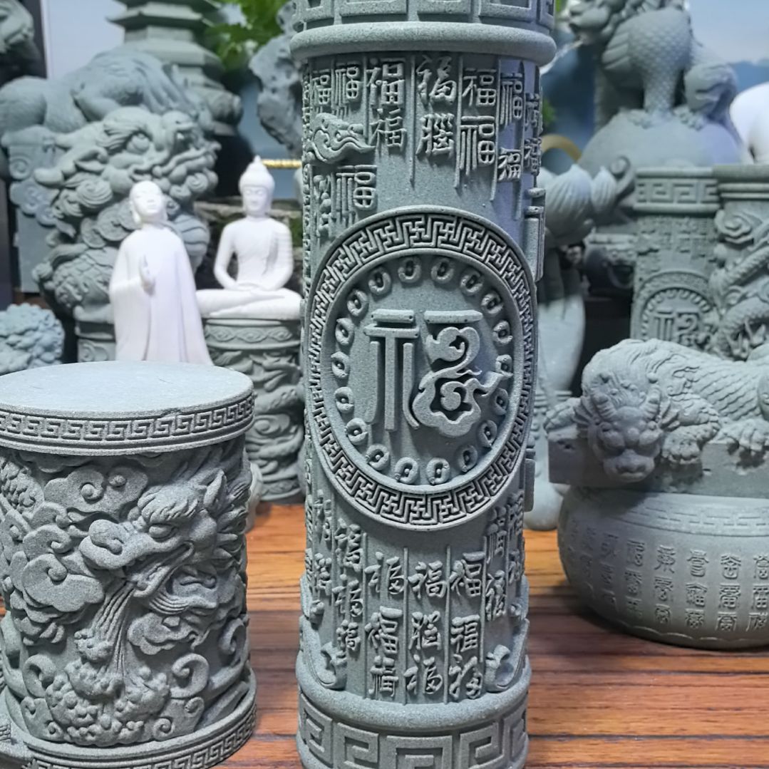 人造石青砂石造景摆件