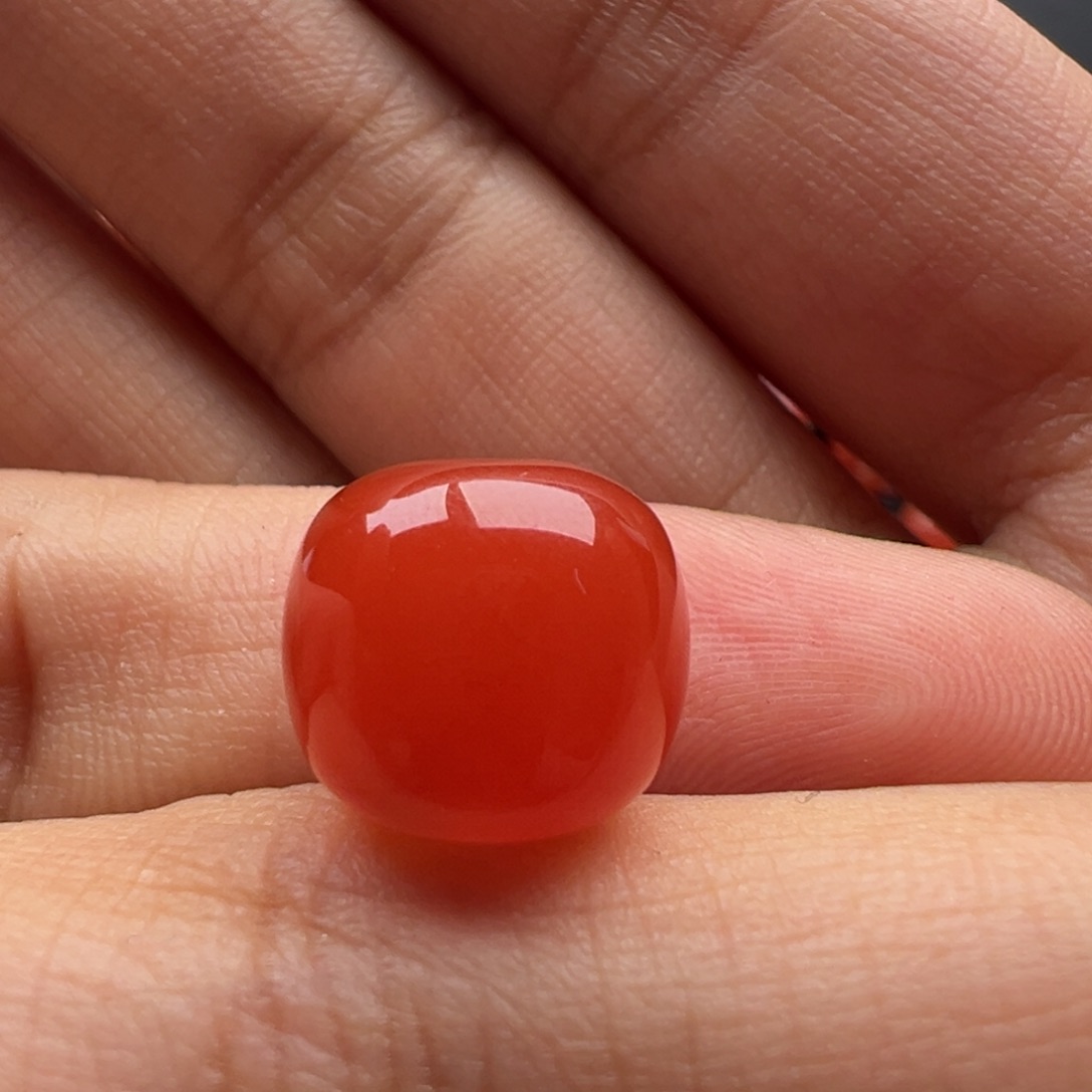 静***意南红玛瑙未镶嵌老型12x10.8