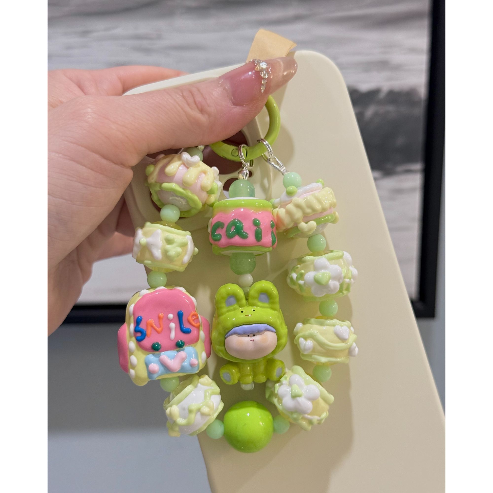 无敌可爱萌粒莉莉丝手机链手机挂件包挂DIY潮玩手作彩色ins