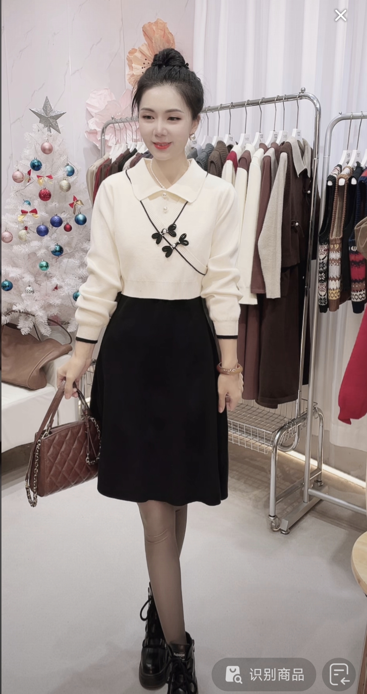 【编码163】运动休闲假两件长袖 2026女款爆款针织女春秋裙