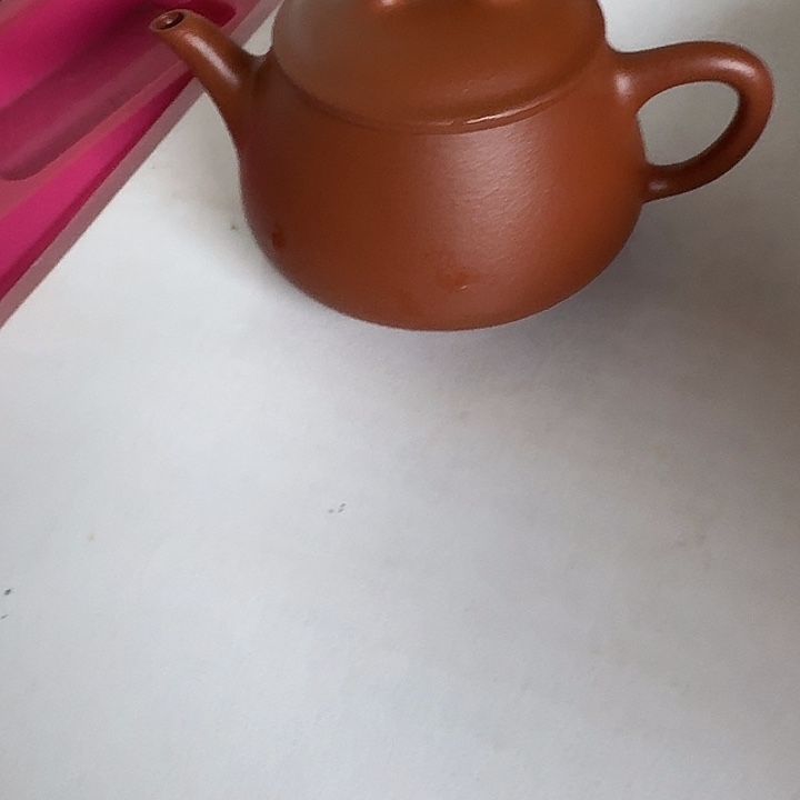 丘***丘紫砂茶壶朱泥隐瓢140cc半手