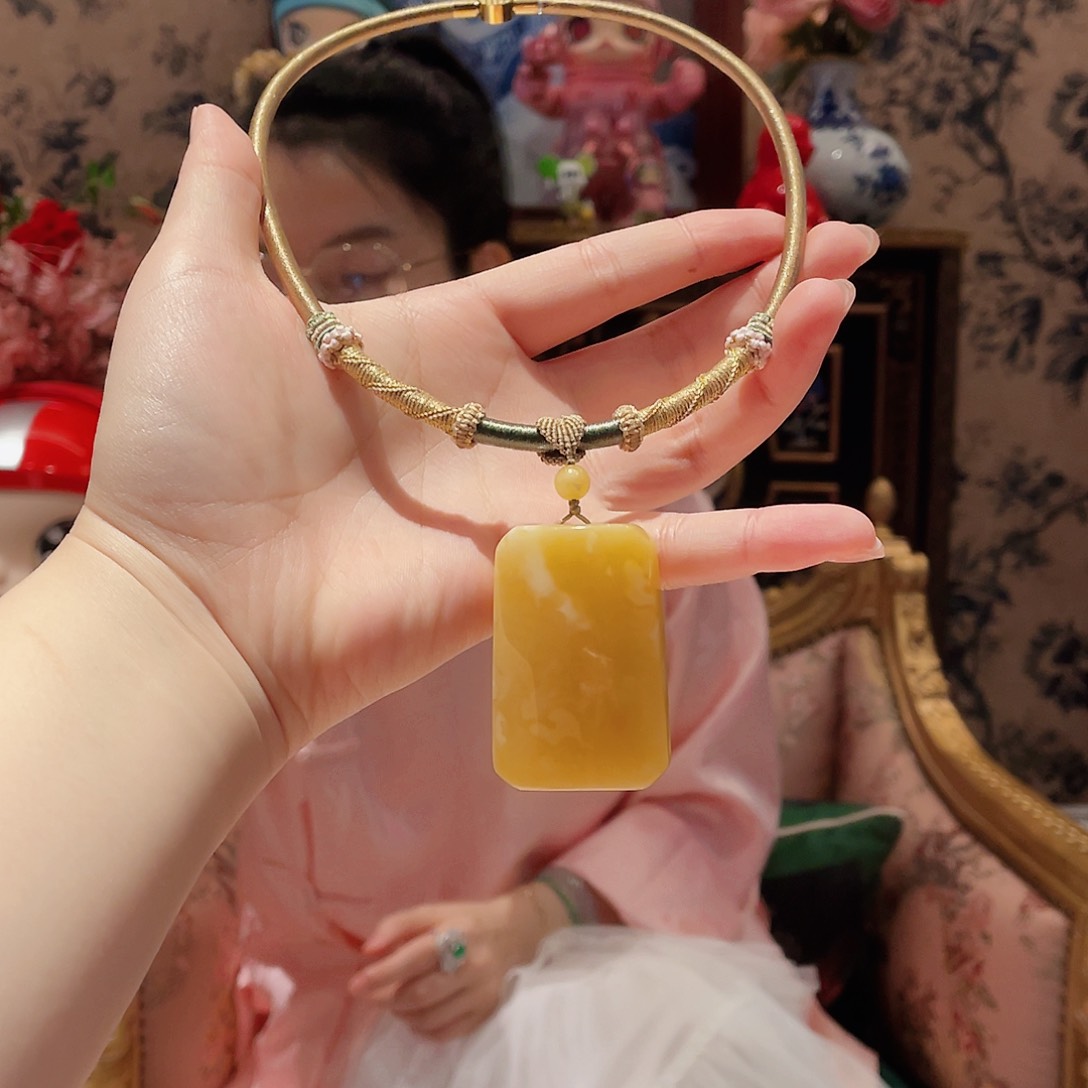 蜜蜡颈饰未镶嵌2号