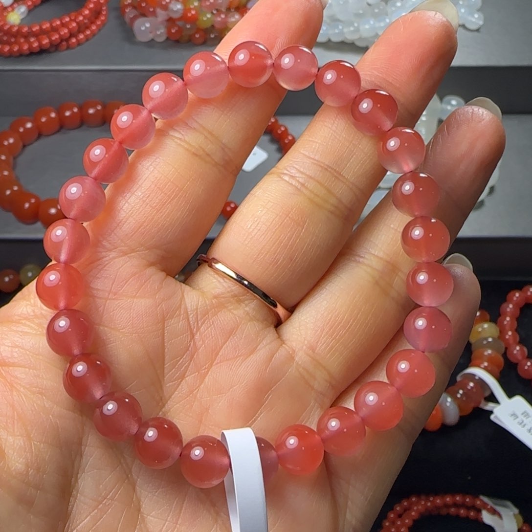 南红玛瑙手串未镶嵌