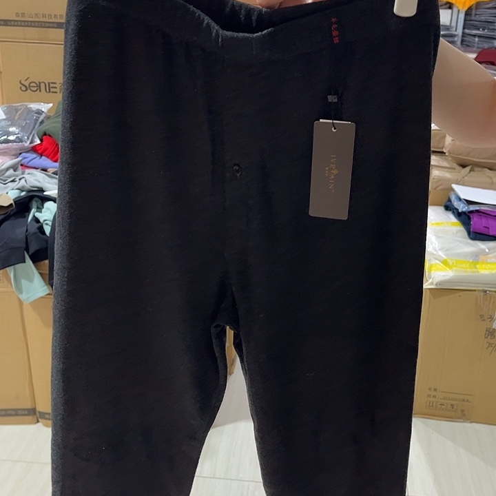 8608款麻黑色保暖裤185尺码150斤到175斤