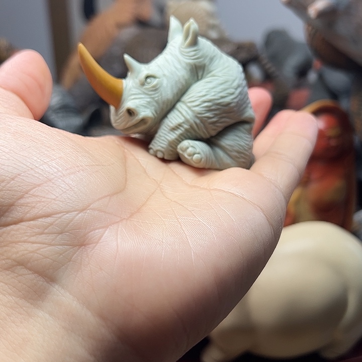 东北石霹****电松花石摆件