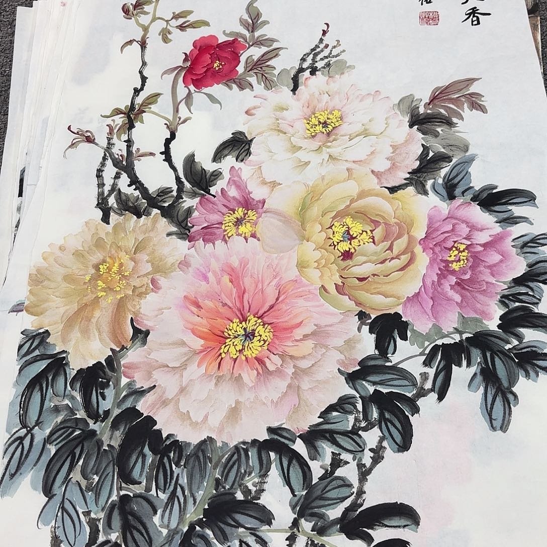 国画国画作品多次入选国内外大展