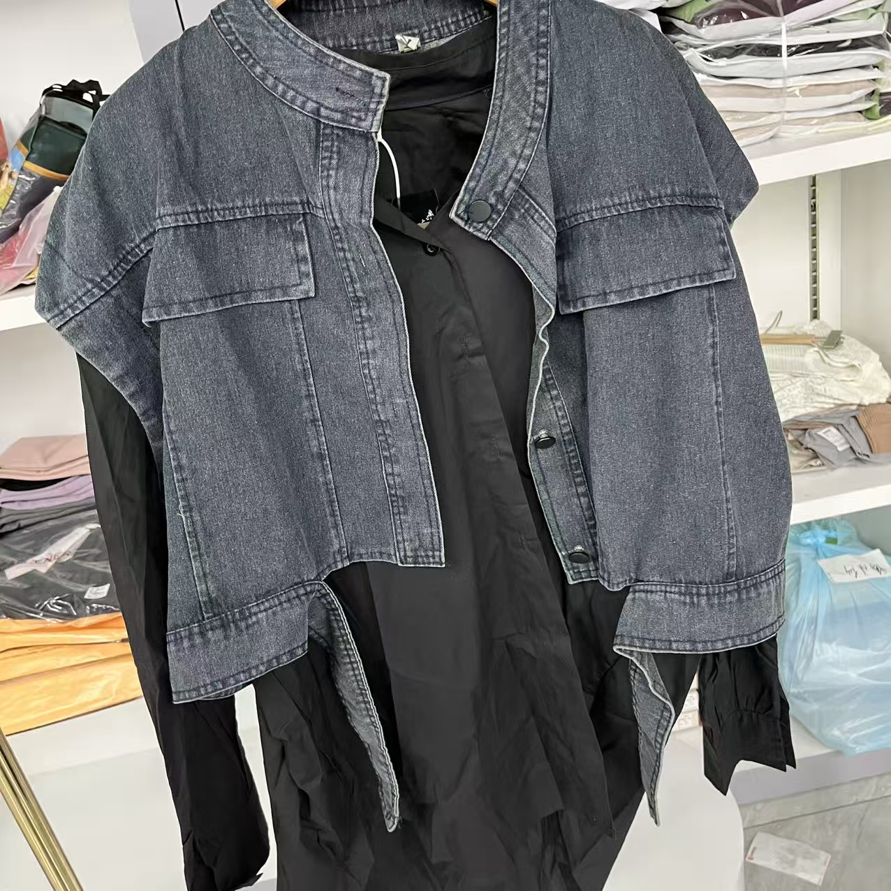 【孤品】女款衬衫两件套宽松1085