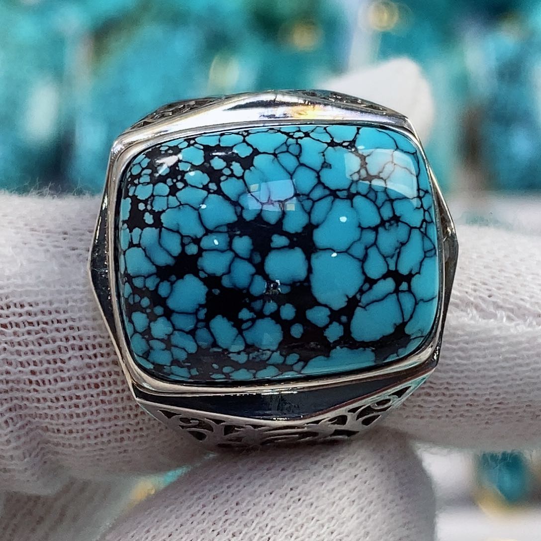 绿松石配饰银S925镶嵌