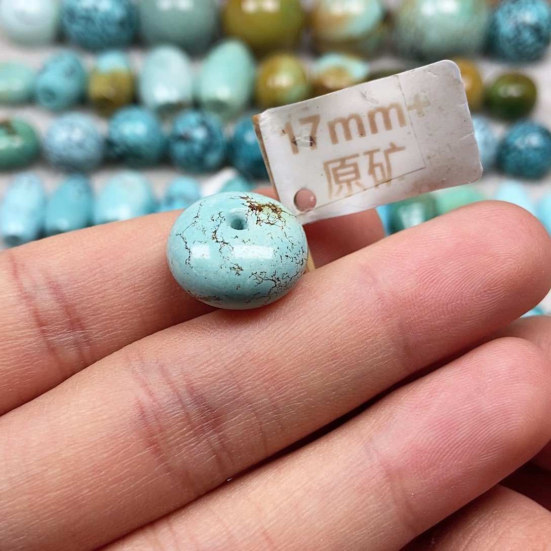 未镶嵌绿松石珠宝半成品