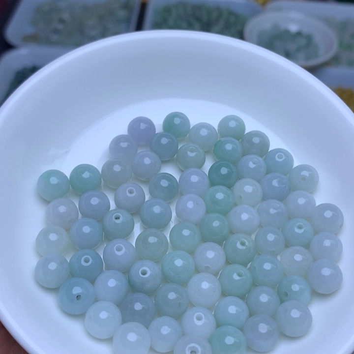 散珠翡翠卡8冰绿白24个