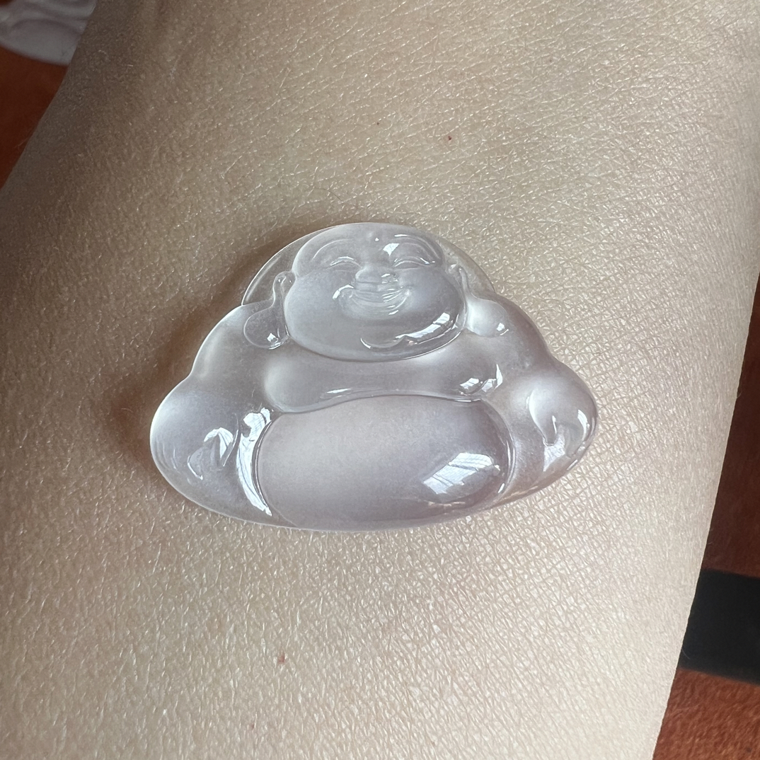 缅料翡翠高冰佛公18.2-26.8-3.4