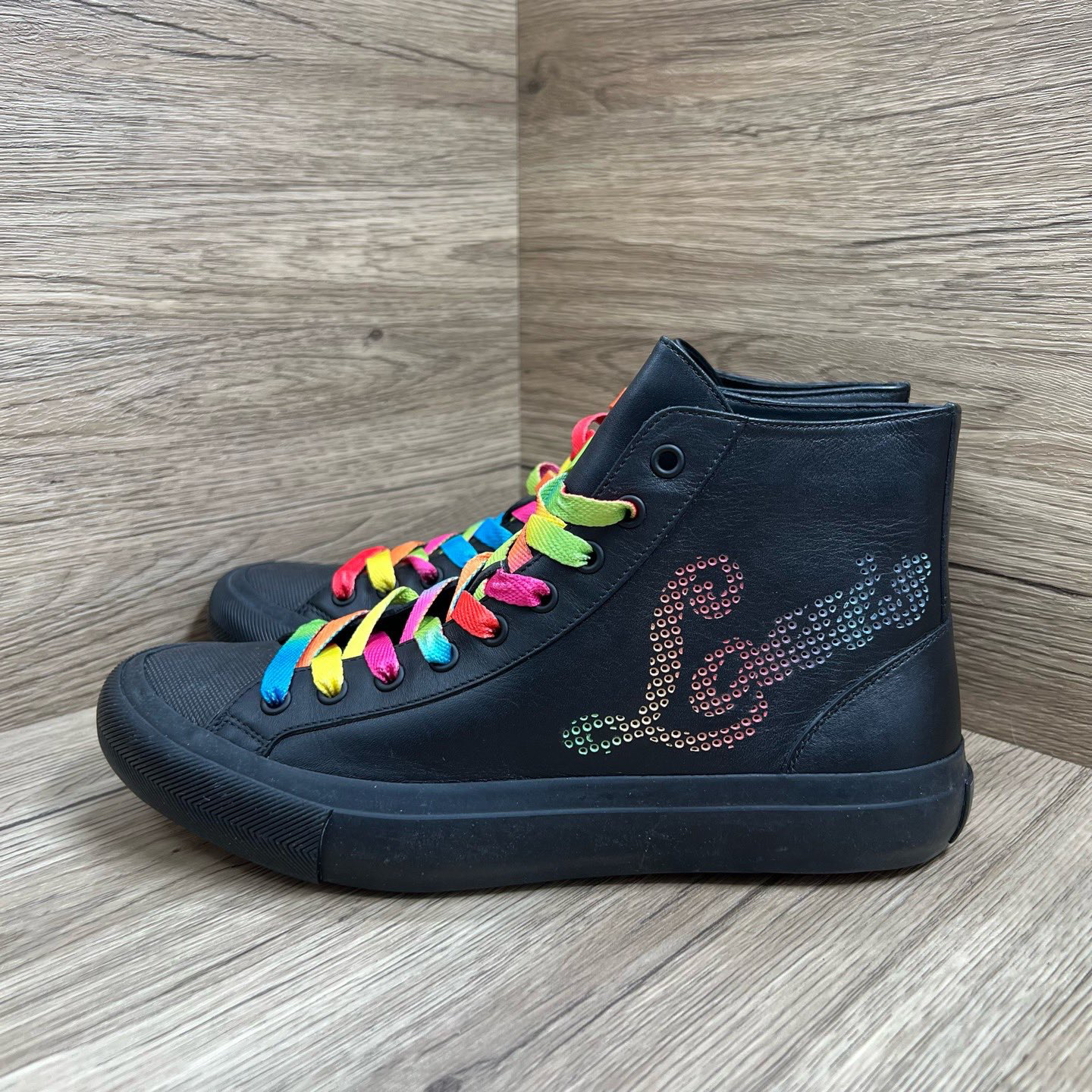 99新 LouisVuitton/路易威登 xz 黑红彩虹板鞋39码-41.5码/607881