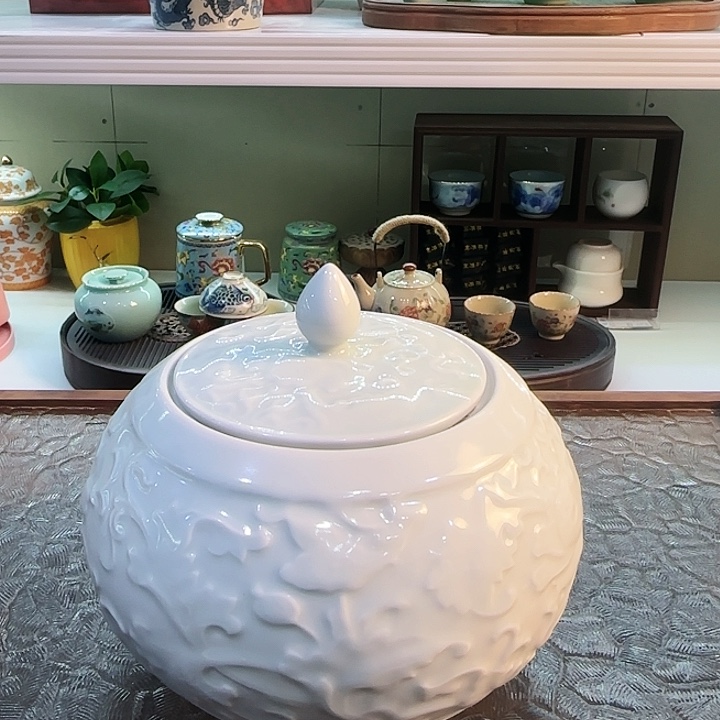 陶瓷茶具套装旅行茶具茶叶罐玻璃杯主人杯