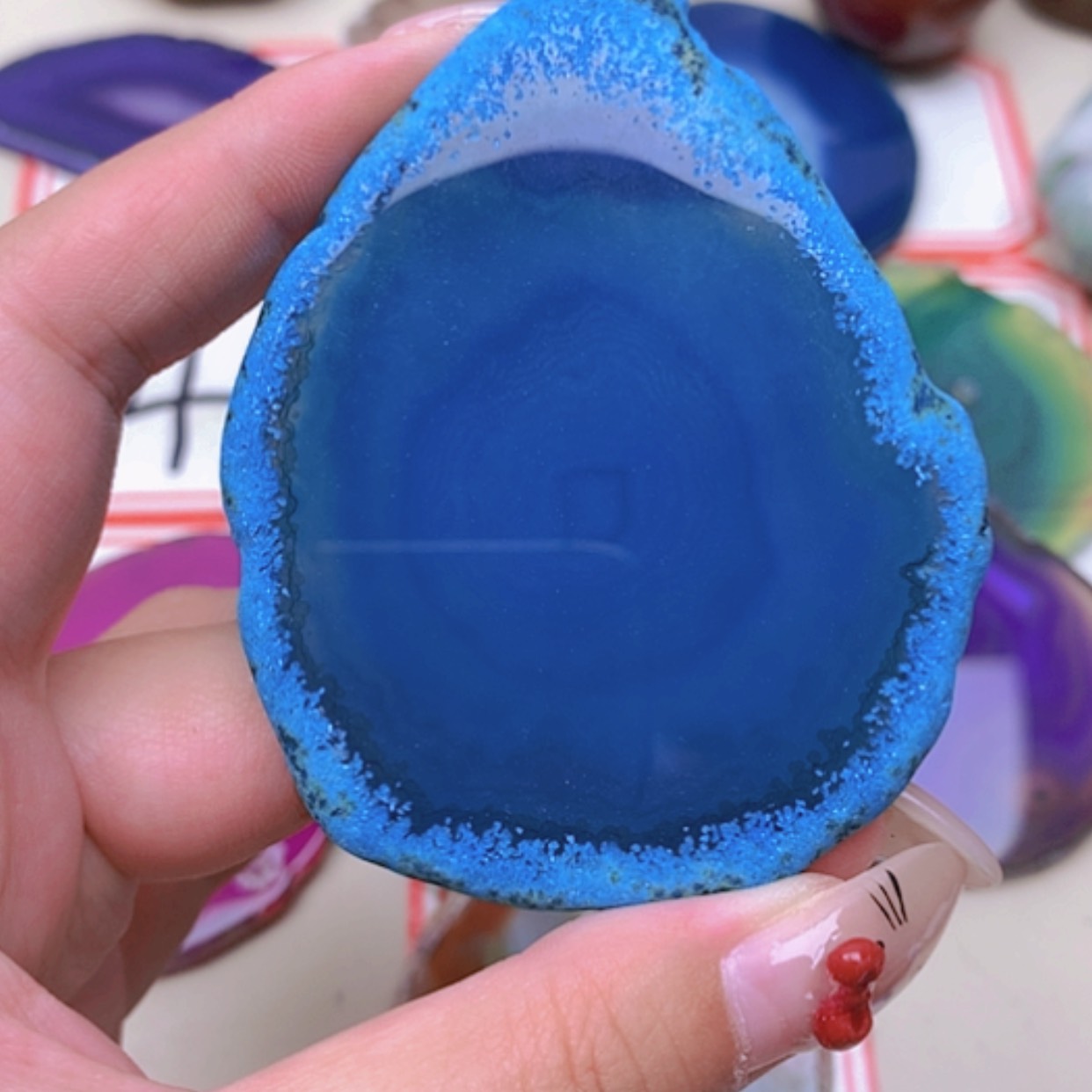 【闪购商品】未镶嵌玛瑙/玉髓珠宝半成品妖*