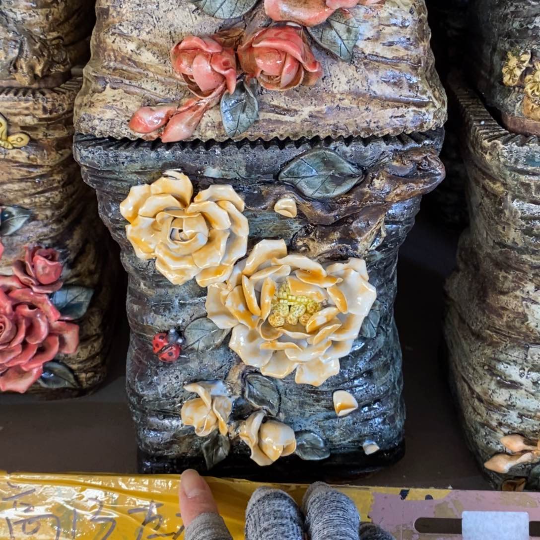 红陶青藤花器多肉花盆