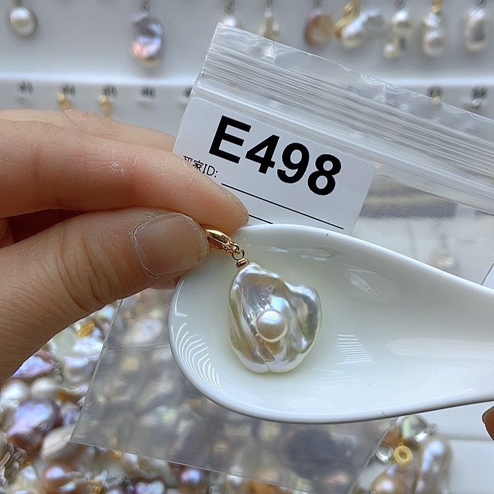 淡水珍珠颈饰银S925镶嵌