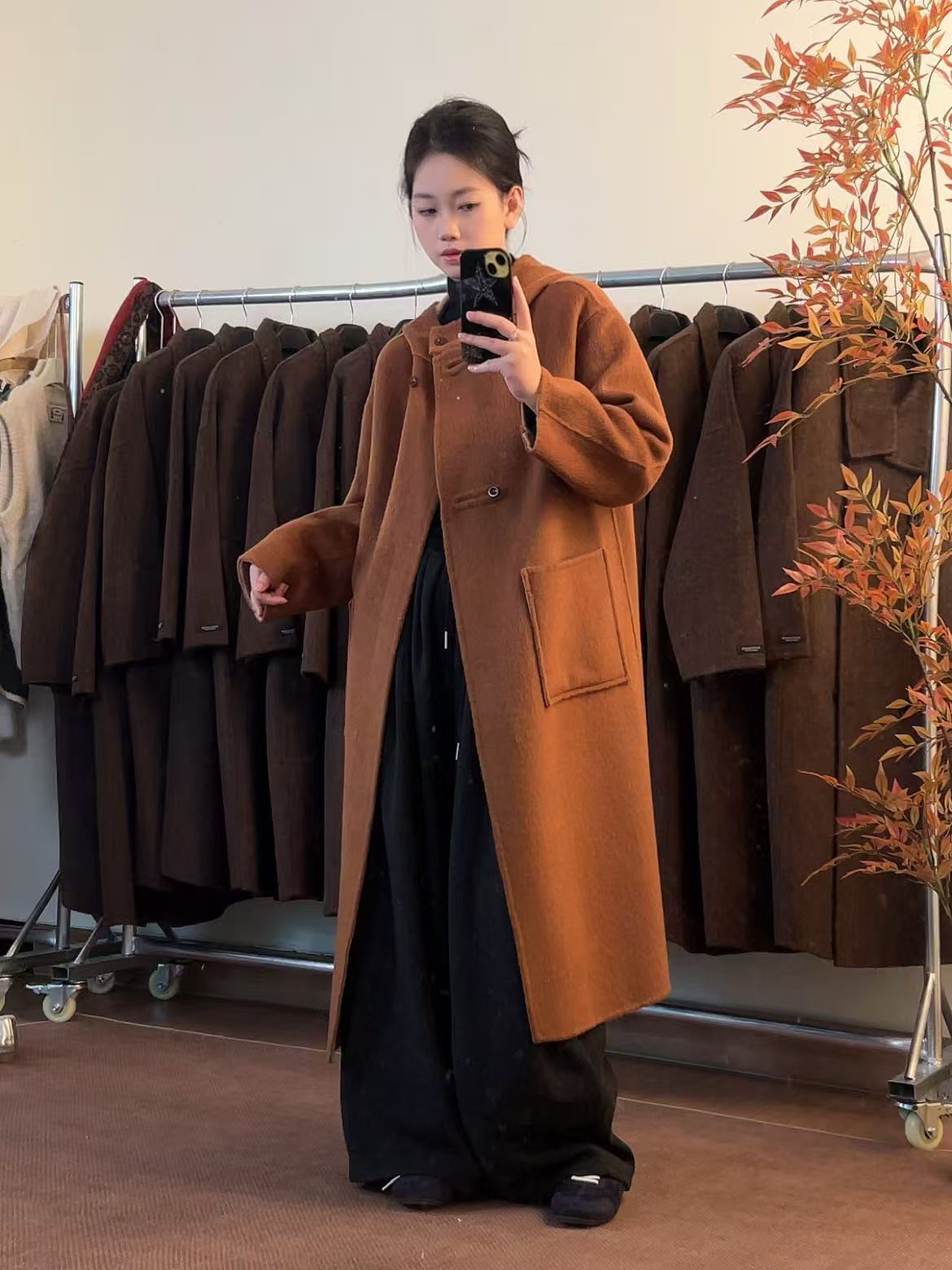 大闸谢欧韩穿搭冬款新款针织大衣全品