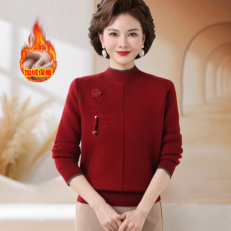 2025年新款冬季厚款中老年女装加厚加绒保暖洋气时尚显年轻气质