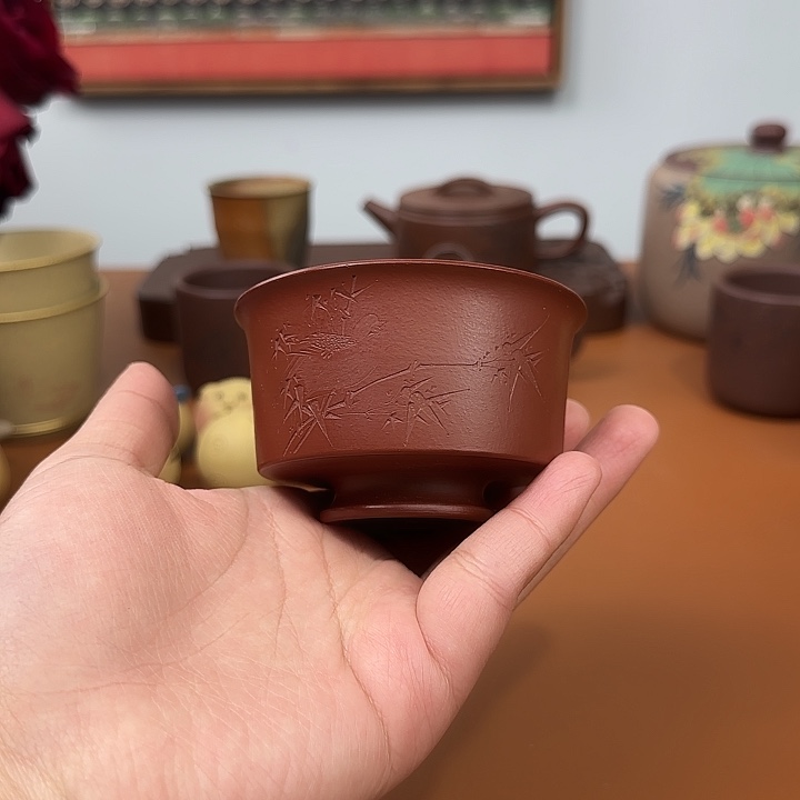 宜兴紫砂瑕疵主人杯杯