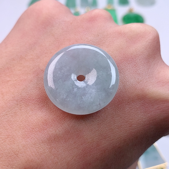 翡翠颈饰未镶嵌天然翡翠a货