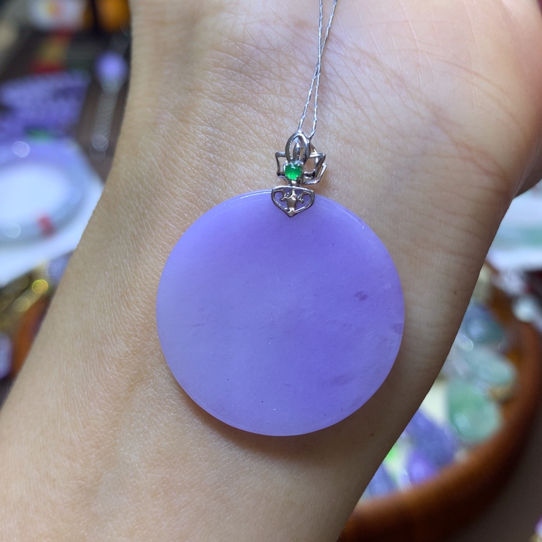 【闪购商品】翡翠颈饰18K金镶嵌翡翠