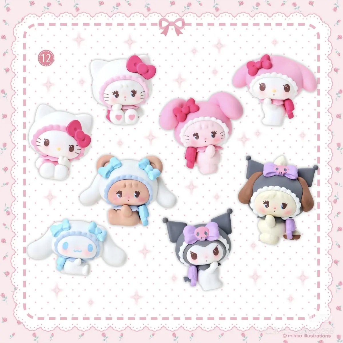 【馋】三丽鸥Sanrio&Mikko联名摆件盲盒
