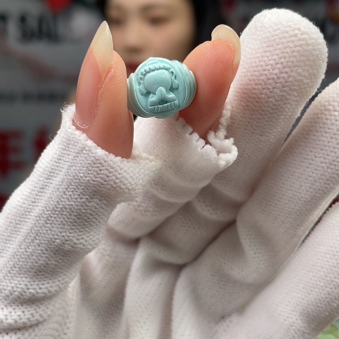 绿松石未镶嵌挂件