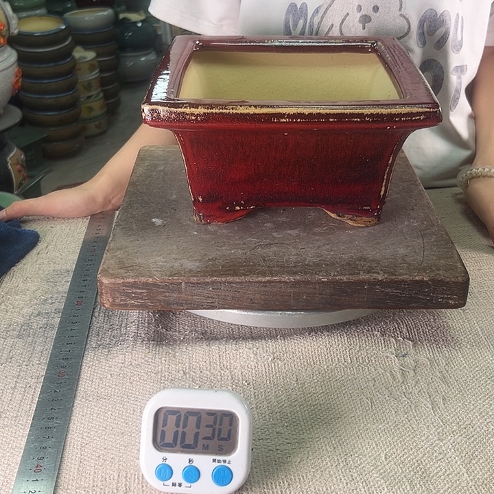 W***瘦泳坤堂石湾花盆陶瓷