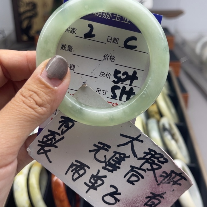 未镶嵌蛇纹石玉手镯