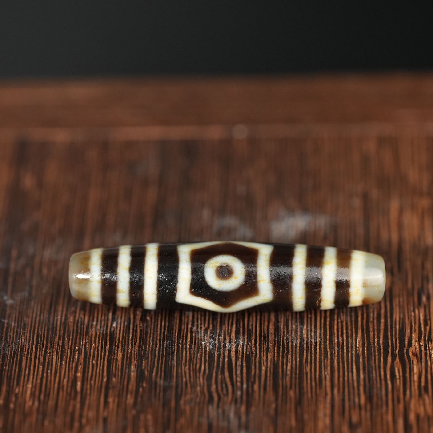 二十世纪三眼玛瑙天珠【华豫之门】AAHAN250525004