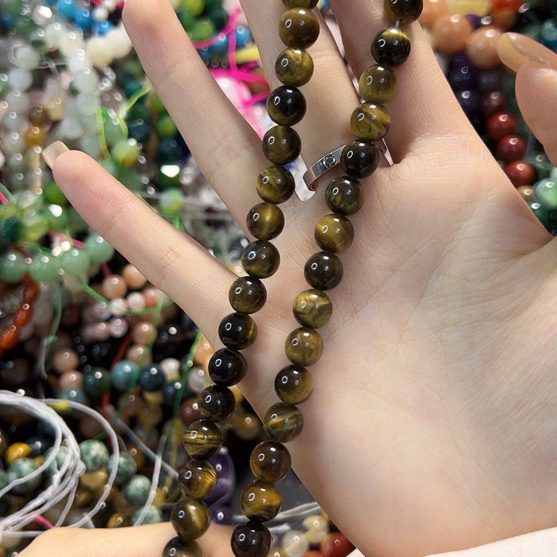 玛瑙/玉髓未镶嵌珠宝半成品卡8黄虎一条