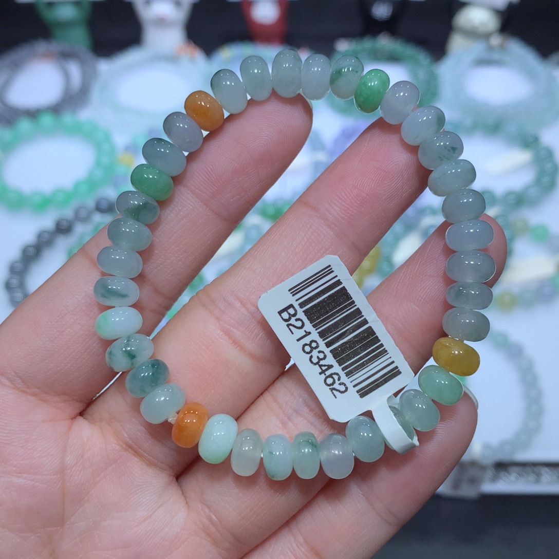 翡翠未镶嵌手串天然