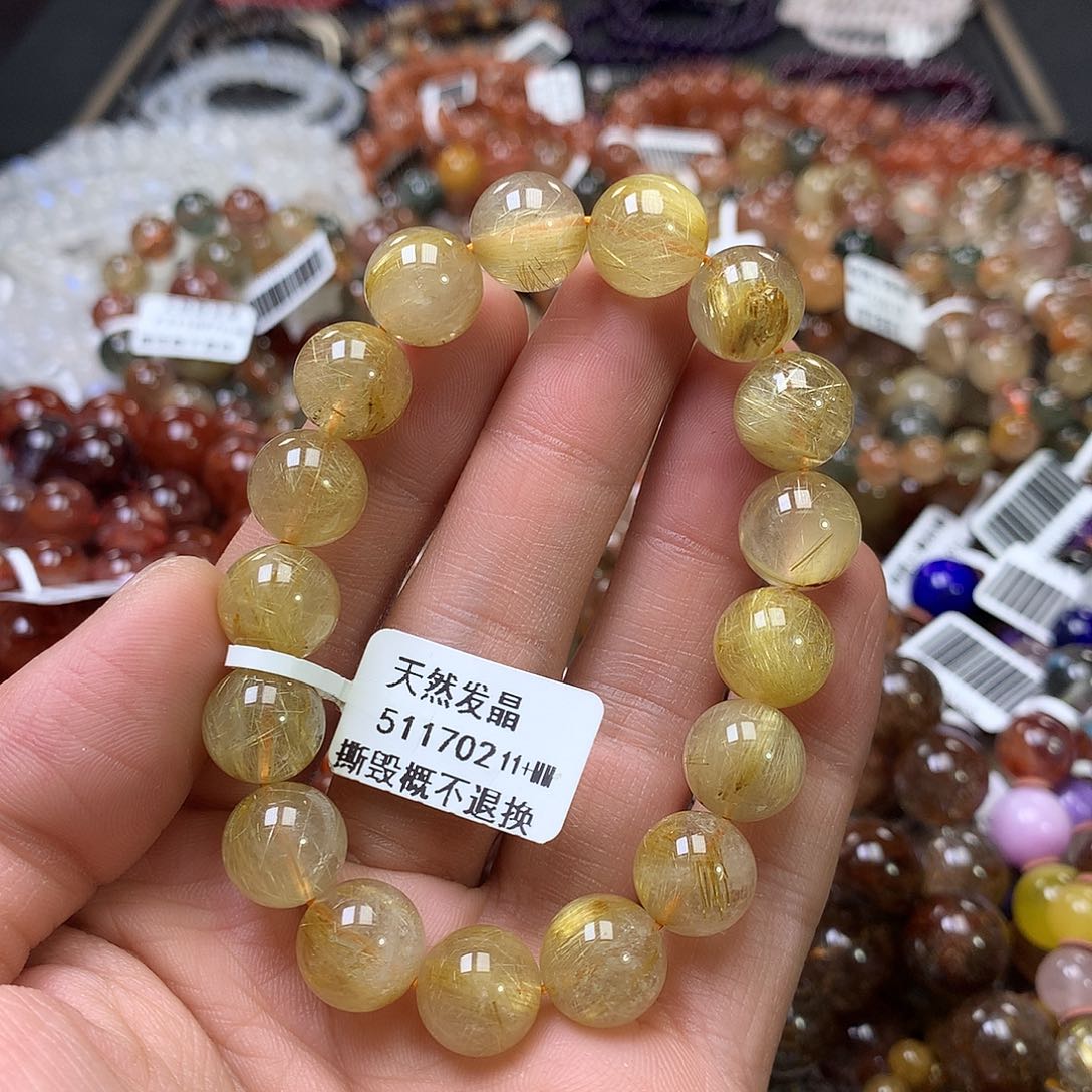 水晶手链未镶嵌，